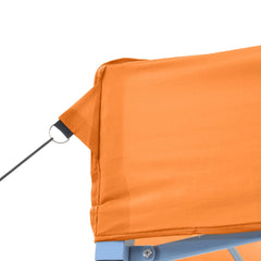 Foldable Party Tent Pop-Up No with 3 Sidewalls Orange
