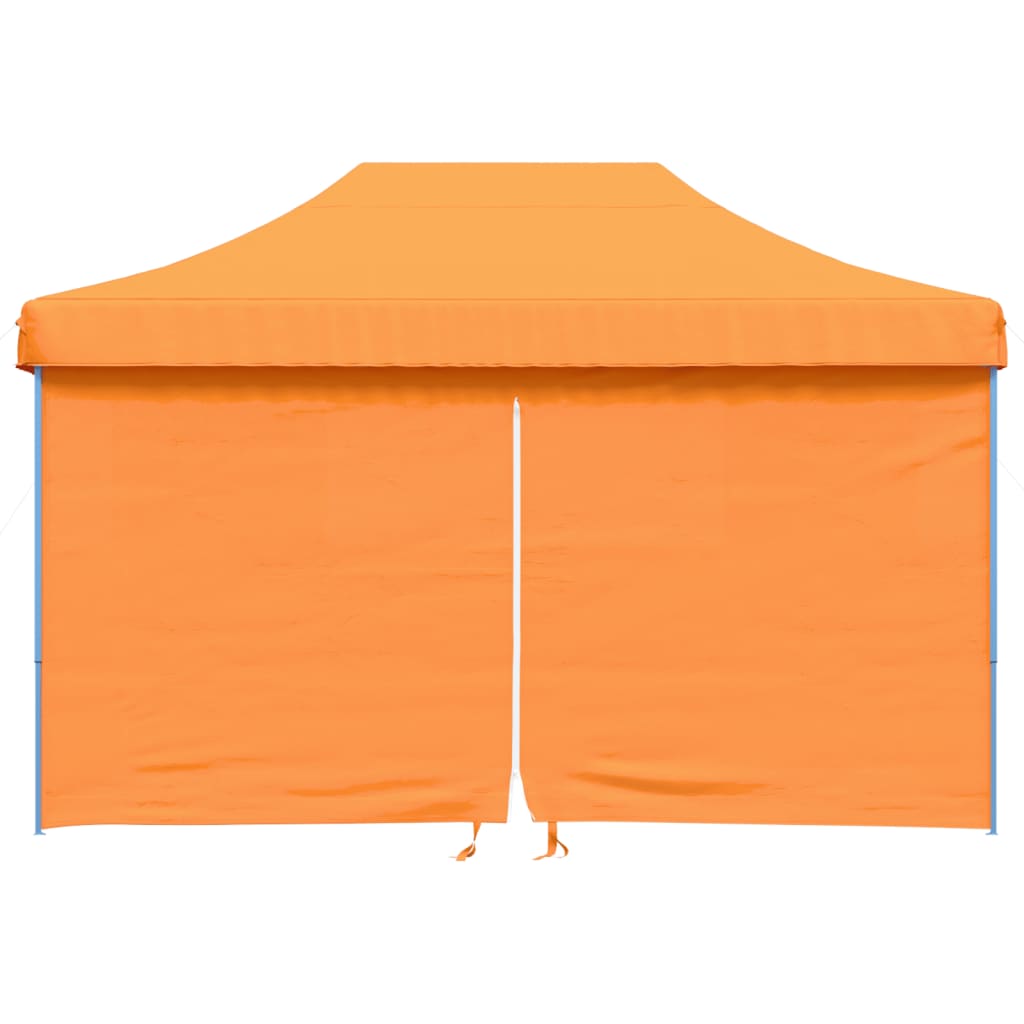 vidaXL Foldable Party Tent Pop-Up with 4 Sidewalls Orange 3
