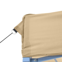 Foldable Party Tent Pop-Up 410x279x315 cm No without Sidewall Beige