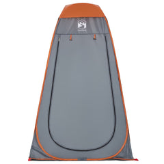 vidaXL Privacy Tent Grey and Orange Pop-up Waterproof 6