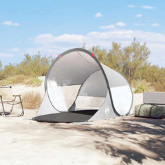vidaXL Beach Tent Grey Pop-up Waterproof 1