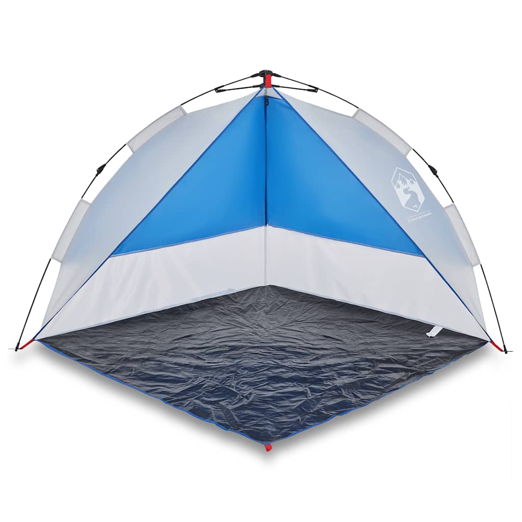 vidaXL Beach Tent Azure Blue Quick Release Waterproof 2
