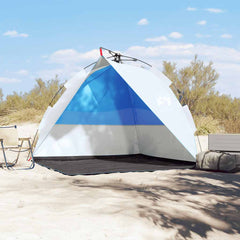 vidaXL Beach Tent Azure Blue Quick Release Waterproof 3