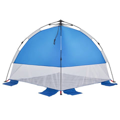 vidaXL Beach Tent Azure Blue Quick Release Waterproof 6