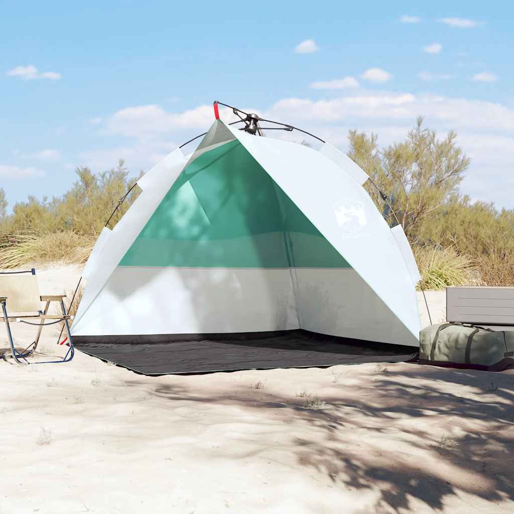 vidaXL Beach Tent Sea Green Quick Release Waterproof 3