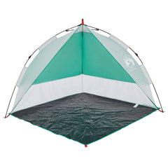 vidaXL Beach Tent Sea Green Quick Release Waterproof 4