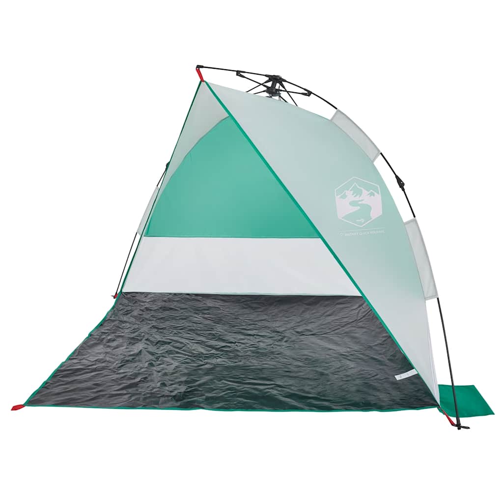 vidaXL Beach Tent Sea Green Quick Release Waterproof 5