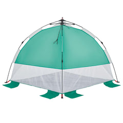 vidaXL Beach Tent Sea Green Quick Release Waterproof 6