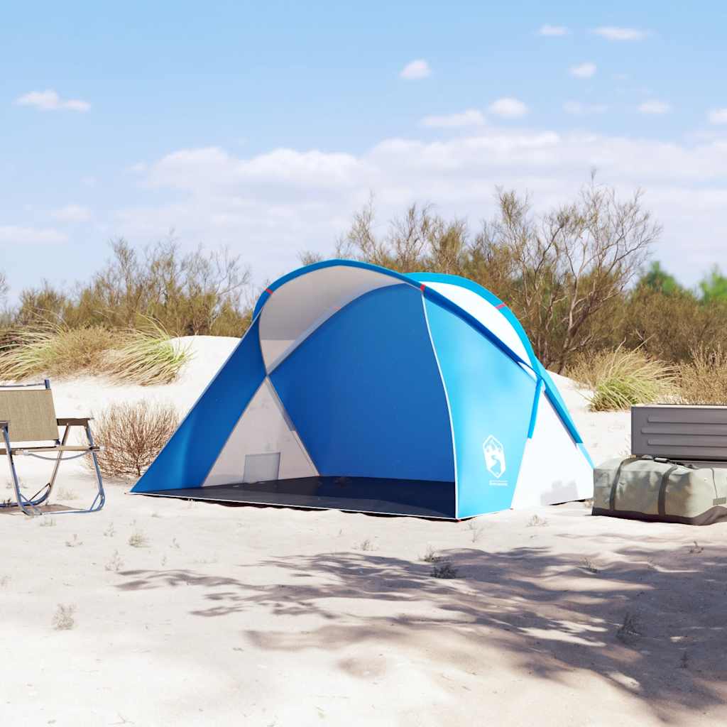 vidaXL Beach Tent 2-Person Azure Blue Pop-up Waterproof 3