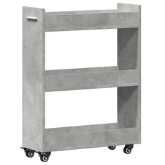vidaXL Cabinet with Wheels Concerte Grey 60x22x79 cm Engineered Wood 2