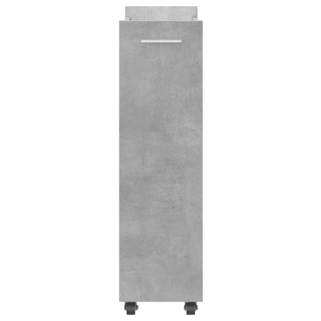 vidaXL Cabinet with Wheels Concerte Grey 60x22x79 cm Engineered Wood 6