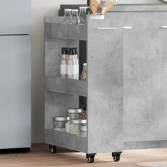 vidaXL Cabinet with Wheels Concerte Grey 60x22x79 cm Engineered Wood 1