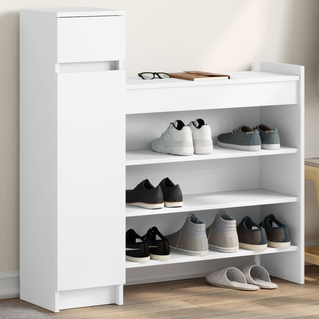 vidaXL Shoe Cabinet 100.5x28x100 cm Engineered Wood