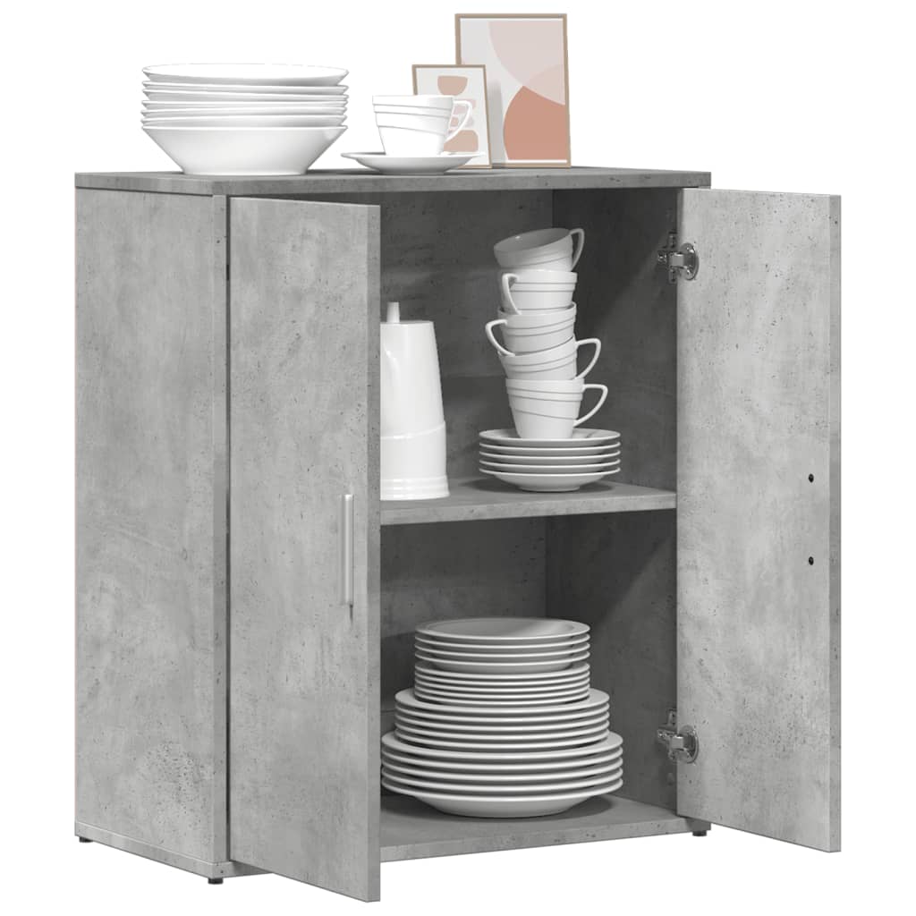 vidaXL Sideboard Concrete Grey 60x31x70 cm Engineered Wood 4