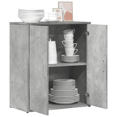 vidaXL Sideboard Concrete Grey 60x31x70 cm Engineered Wood 4