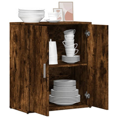 vidaXL Sideboard Smoked Oak 60x31x70 cm Engineered Wood 4