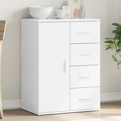 Sideboard 59 x 39 x 80 cm Engineered Wood White