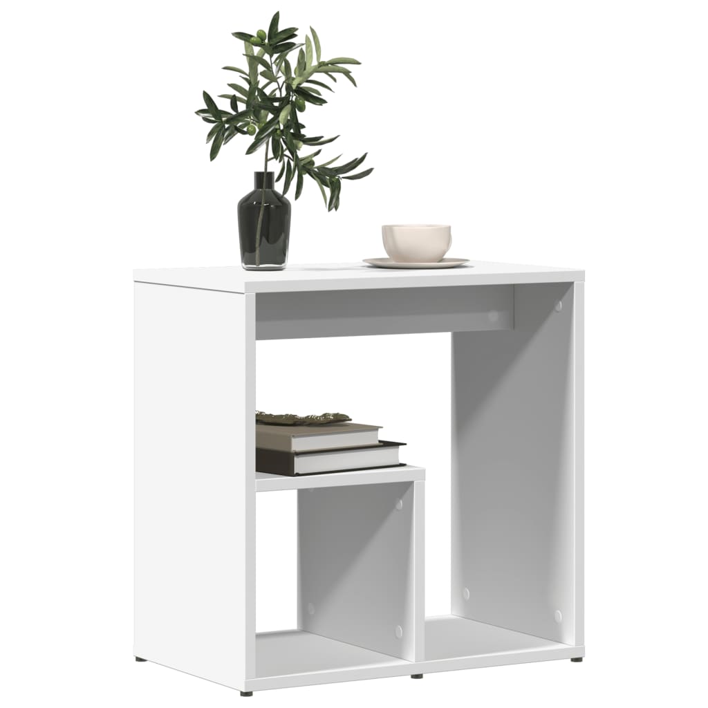 vidaXL Side Tables 2 pcs White 50x30x50 cm Engineered Wood 4