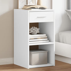 vidaXL Bedside Cabinets 2 pcs White 35x34x65 cm Engineered Wood 1