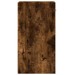 vidaXL Bedside Cabinet Smoked Oak 35x34x65 cm Engineered Wood 6
