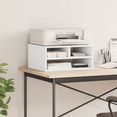 vidaXL Printer Stand White 49x40x22,5 cm Engineered Wood 3
