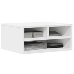 vidaXL Printer Stand White 49x40x22,5 cm Engineered Wood 4