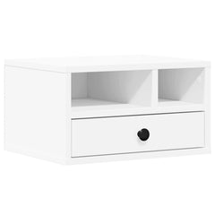 vidaXL Printer Stand White 40x32x22,5 cm Engineered Wood 2