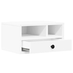 vidaXL Printer Stand White 40x32x22,5 cm Engineered Wood 5