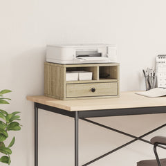 vidaXL Printer Stand Sonoma Oak 40x32x22,5 cm Engineered Wood 3