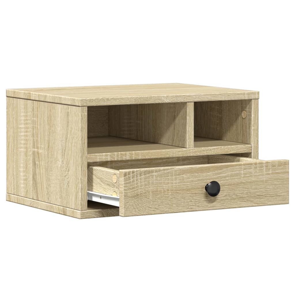 vidaXL Printer Stand Sonoma Oak 40x32x22,5 cm Engineered Wood 5