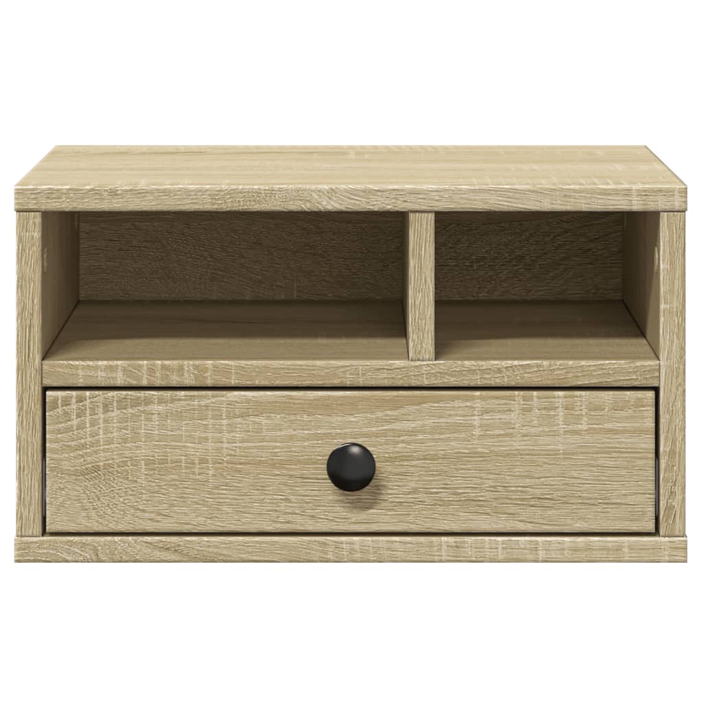 vidaXL Printer Stand Sonoma Oak 40x32x22,5 cm Engineered Wood 6
