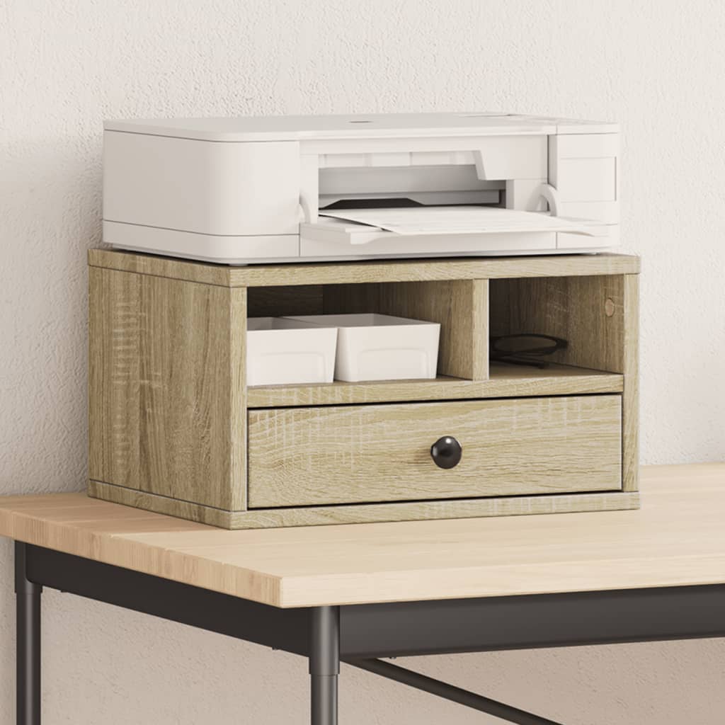 vidaXL Printer Stand Sonoma Oak 40x32x22,5 cm Engineered Wood 1