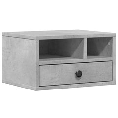 vidaXL Printer Stand Concrete Grey 40x32x22,5 cm Engineered Wood 2