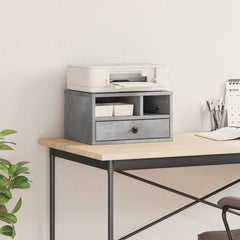 vidaXL Printer Stand Concrete Grey 40x32x22,5 cm Engineered Wood 3