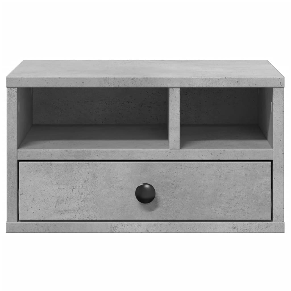 vidaXL Printer Stand Concrete Grey 40x32x22,5 cm Engineered Wood 6