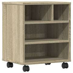 Printer Stand with Wheels 41x32x48 cm Sonoma oak