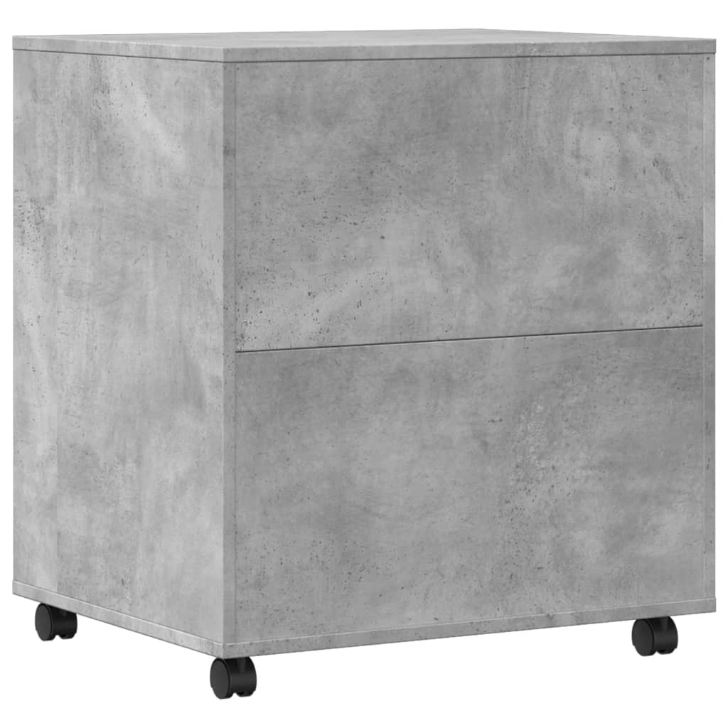 Printer Stand with Wheels 60x50x67 cm Concrete grey