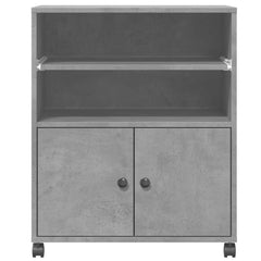 Printer Stand with Wheels 60x48x74 cm Concrete grey