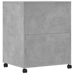 Printer Stand with Wheels 60x48x74 cm Concrete grey