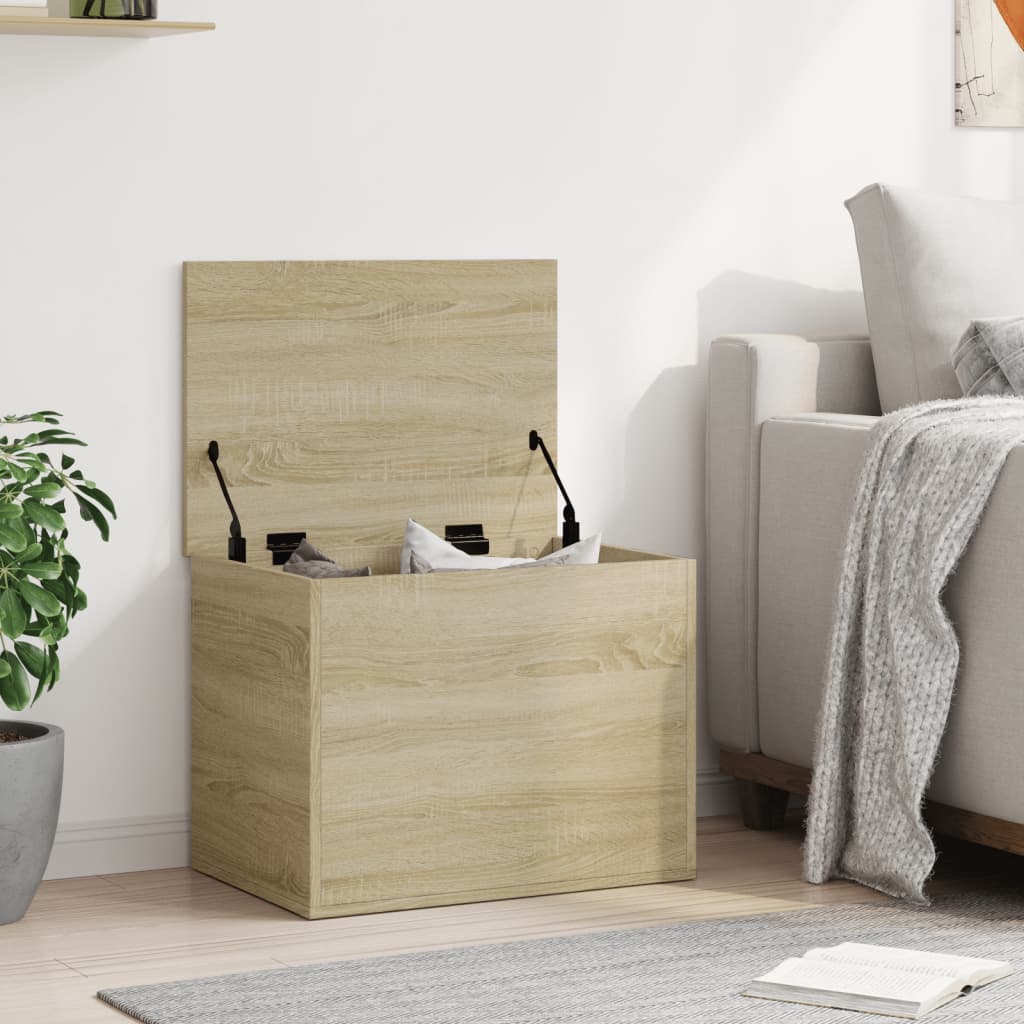 vidaXL Storage Box Sonoma Oak 60x42x46 cm Engineered Wood 3