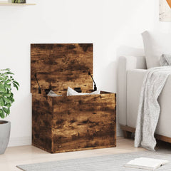 vidaXL Storage Box Smoked Oak 60x42x46 cm Engineered Wood 3
