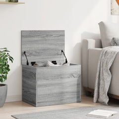 Storage Box 60x42x46 cm Engineered Wood Depth 42 cm Width 60 cm Grey sonoma