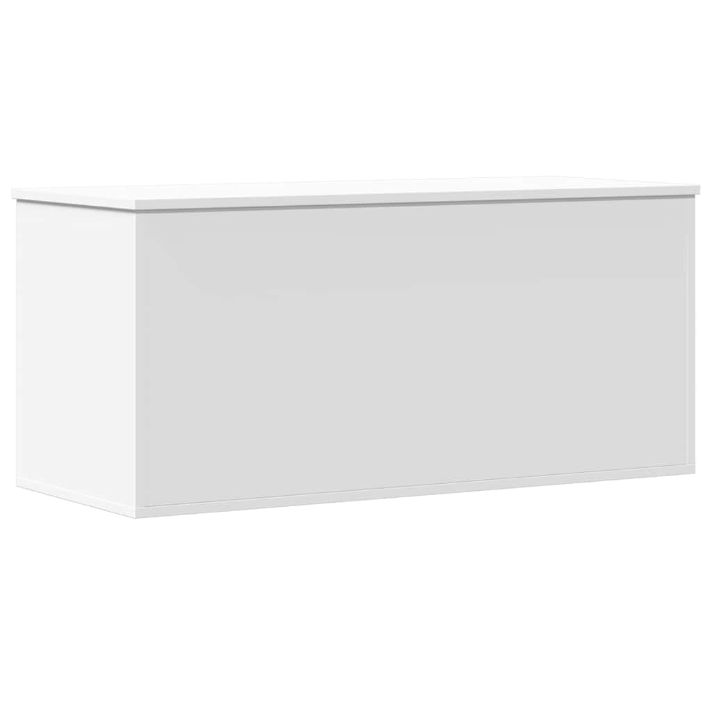 vidaXL Storage Box White 100x42x46 cm Engineered Wood 2