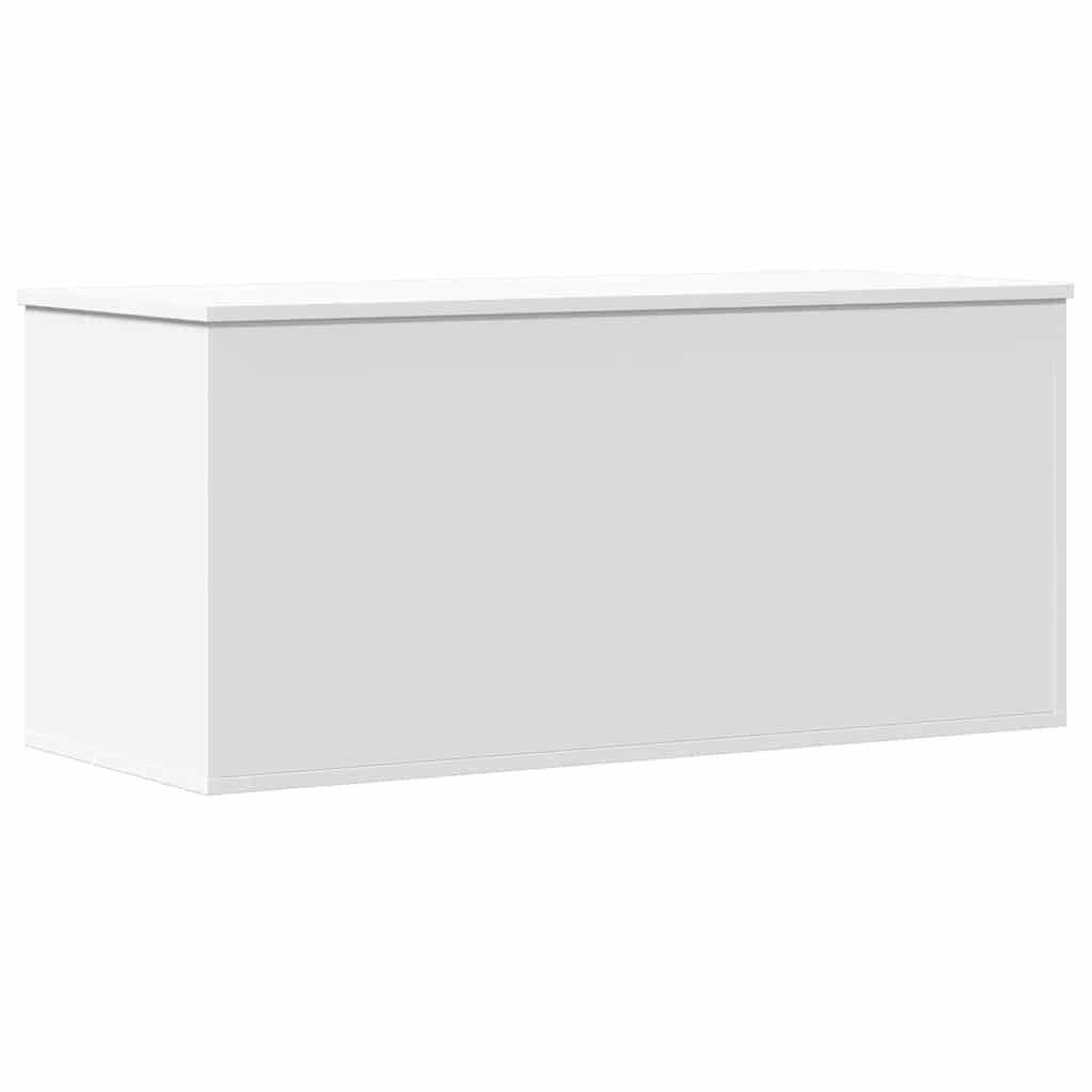 vidaXL Storage Box White 100x42x46 cm Engineered Wood 6
