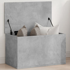 vidaXL Storage Box Concrete Grey 60x35x35 cm Engineered Wood 3
