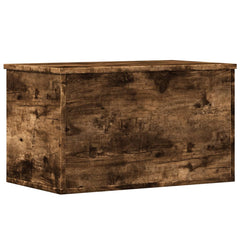 vidaXL Storage Box Smoked Oak 60x35x35 cm Engineered Wood 2