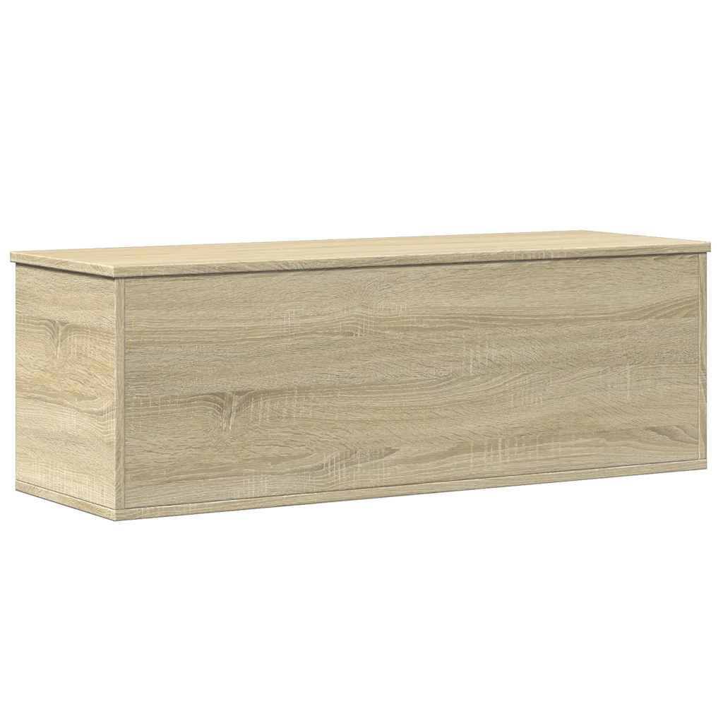Storage Box 102x35x35 cm Engineered Wood Sonoma oak