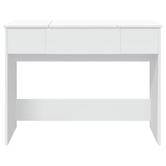 vidaXL Dressing Table with Mirror White 100x45x76 cm 5