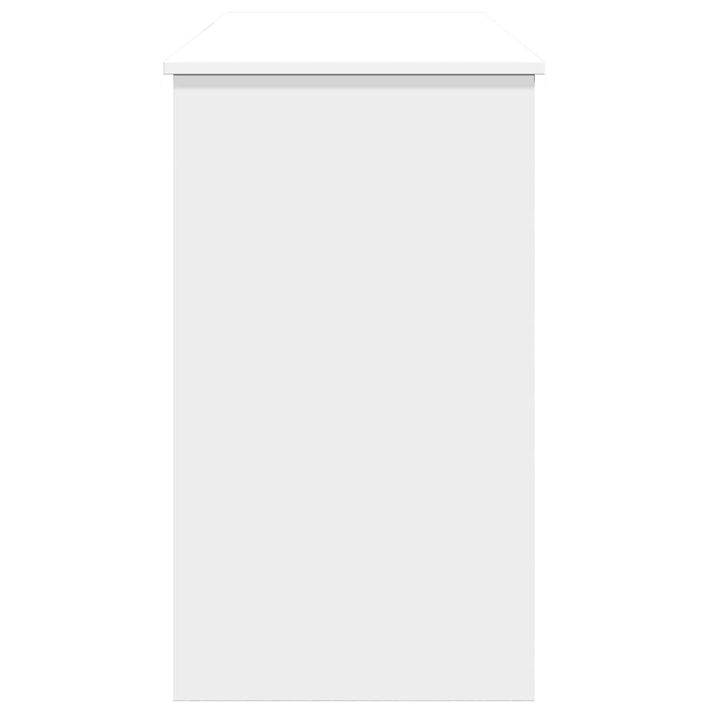 vidaXL Dressing Table with Mirror White 100x45x76 cm 6