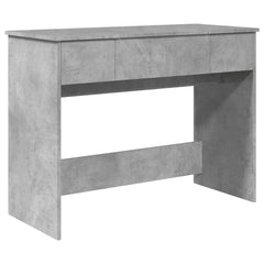 vidaXL Dressing Table with Mirror Concrete Grey 100x45x76 cm 2